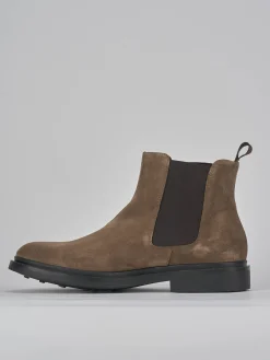 Stivaletti camoscio beige