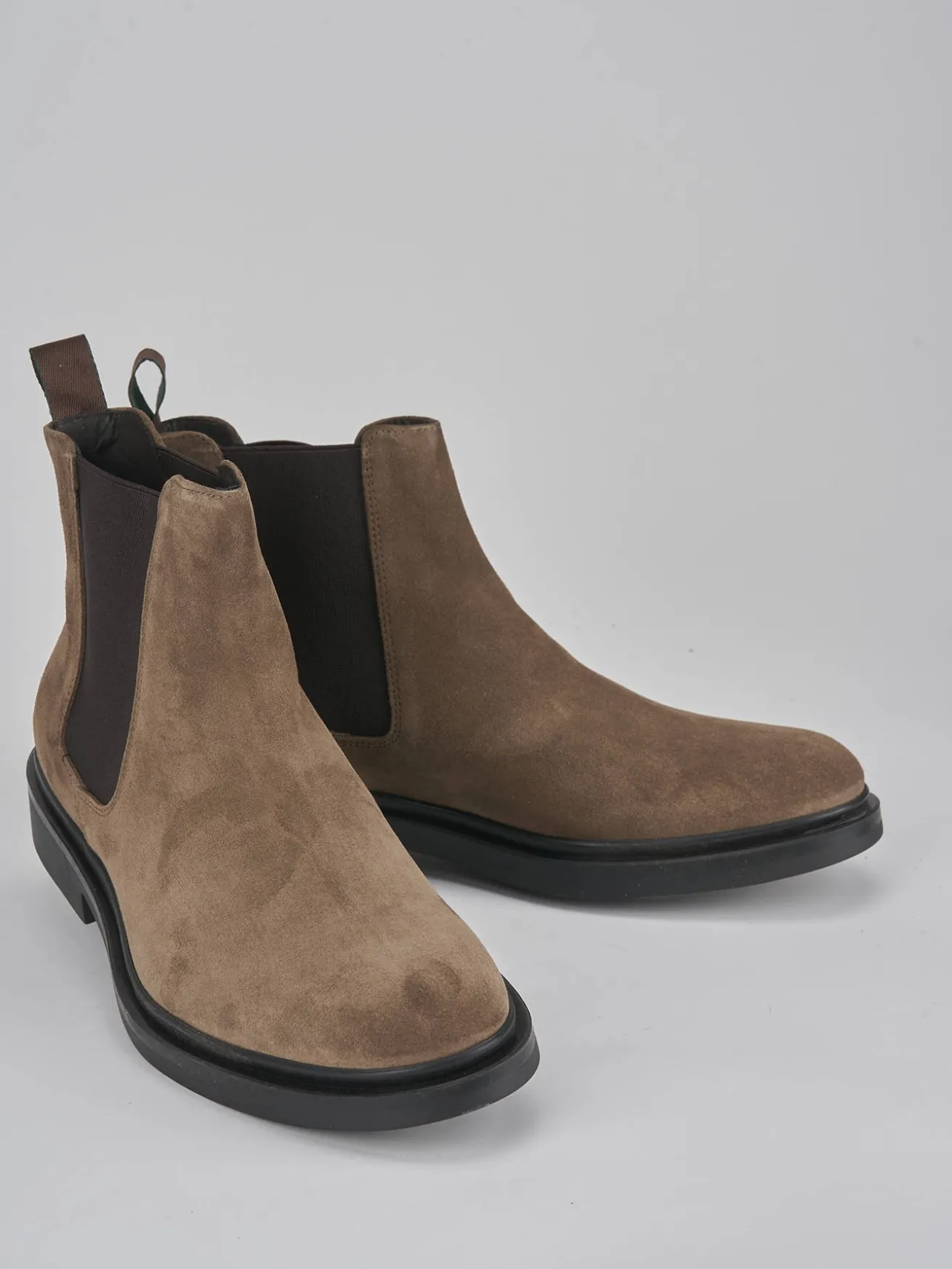 Stivaletti camoscio beige