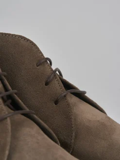 Stivaletti camoscio beige