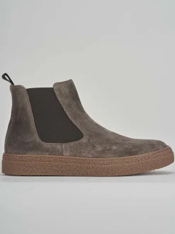 Stivaletti camoscio beige