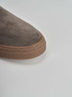 Stivaletti camoscio beige