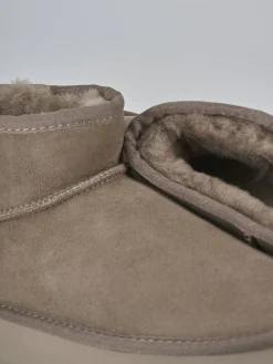 Stivaletti camoscio beige