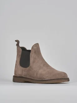 Stivaletti camoscio beige