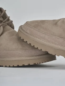 Stivaletti camoscio beige