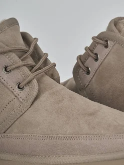 Stivaletti camoscio beige