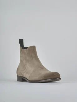 Stivaletti camoscio beige