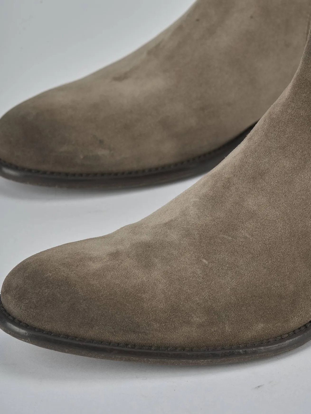 Stivaletti camoscio beige