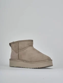 Stivaletti camoscio beige