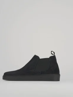 Stivaletti camoscio blu