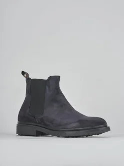 Stivaletti camoscio blu