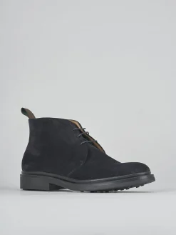 Stivaletti camoscio blu