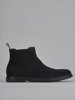 Stivaletti camoscio blu