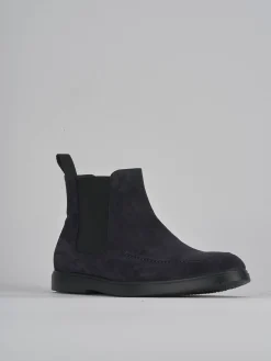 Stivaletti camoscio blu