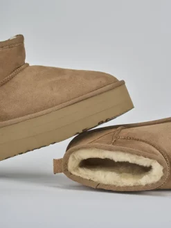 Stivaletti camoscio marrone