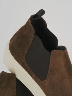 Stivaletti camoscio marrone