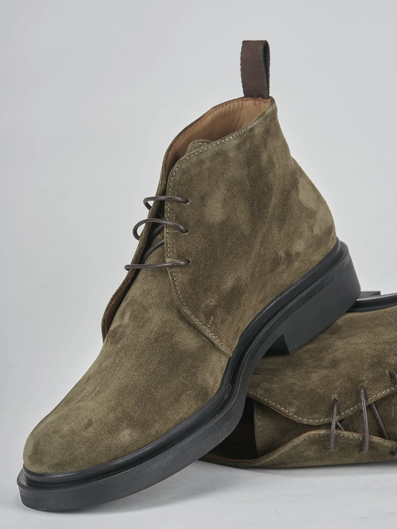 Stivaletti camoscio verde