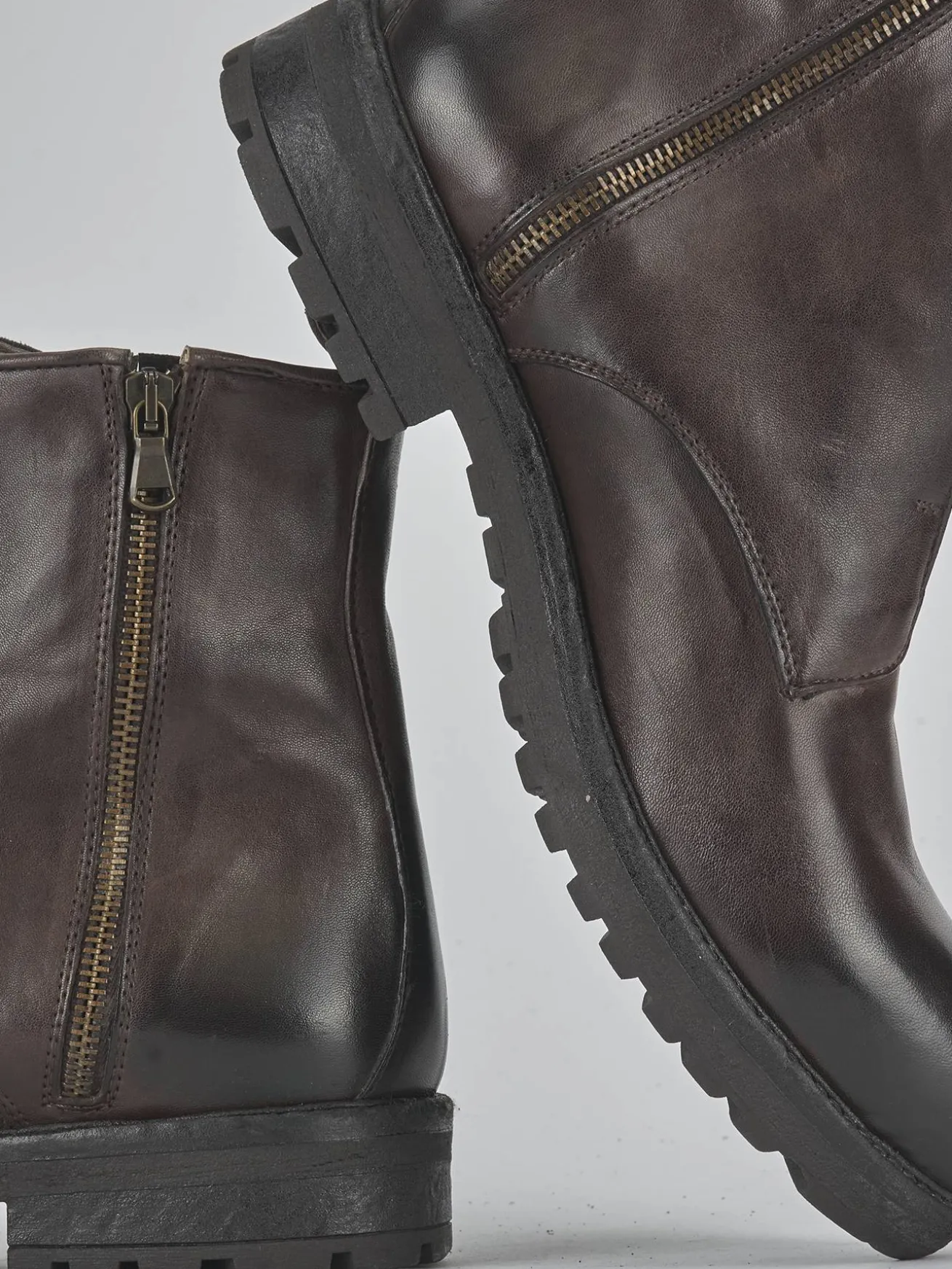 Stivaletti pelle bronzo