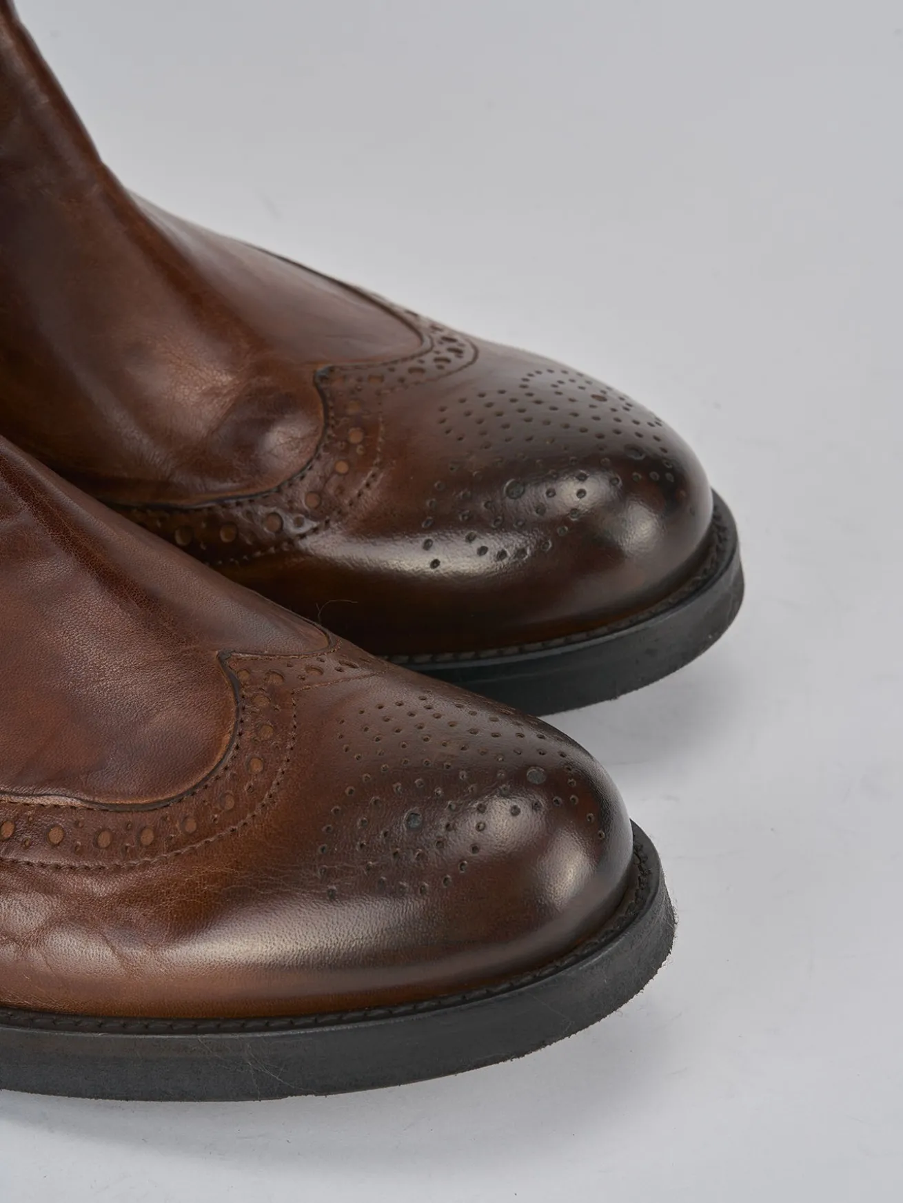 Stivaletti pelle marrone