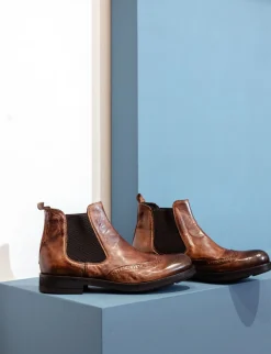 Stivaletti pelle marrone