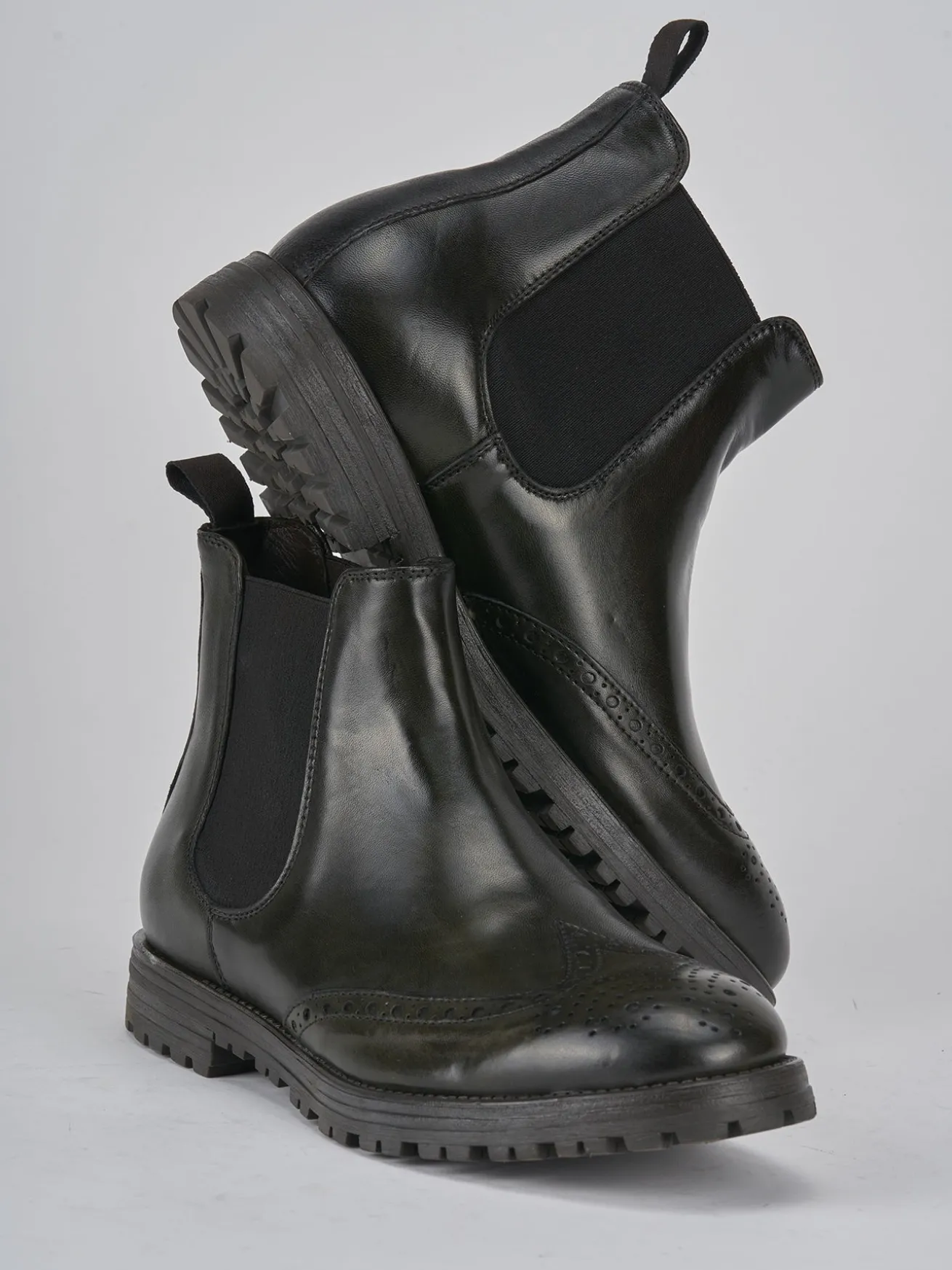 Stivaletti pelle verde