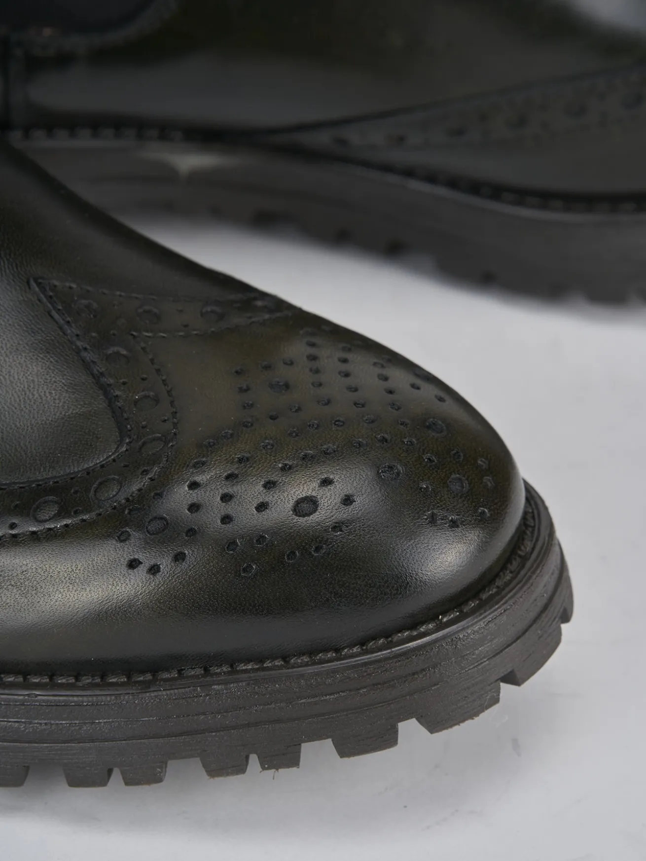 Stivaletti pelle verde