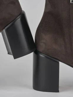 Stivaletti tacco 7cm camoscio testa