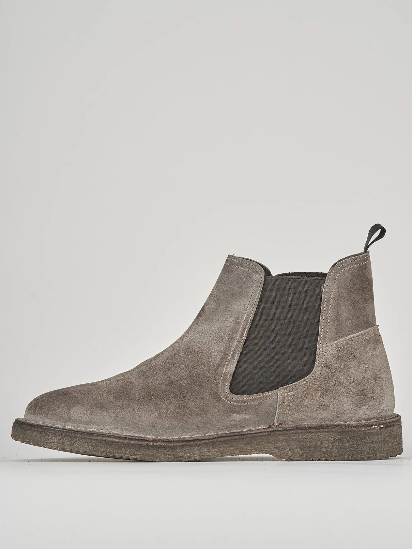 Stivaletti tacco 1cm camoscio beige