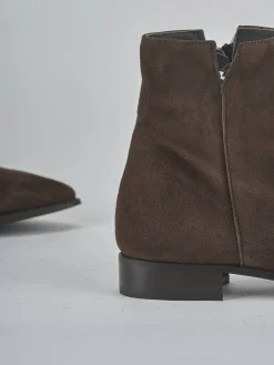 Stivaletti tacco 2cm camoscio testa