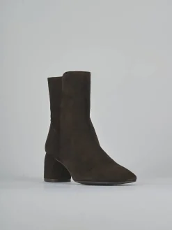 Stivaletti tacco 6cm camoscio testa