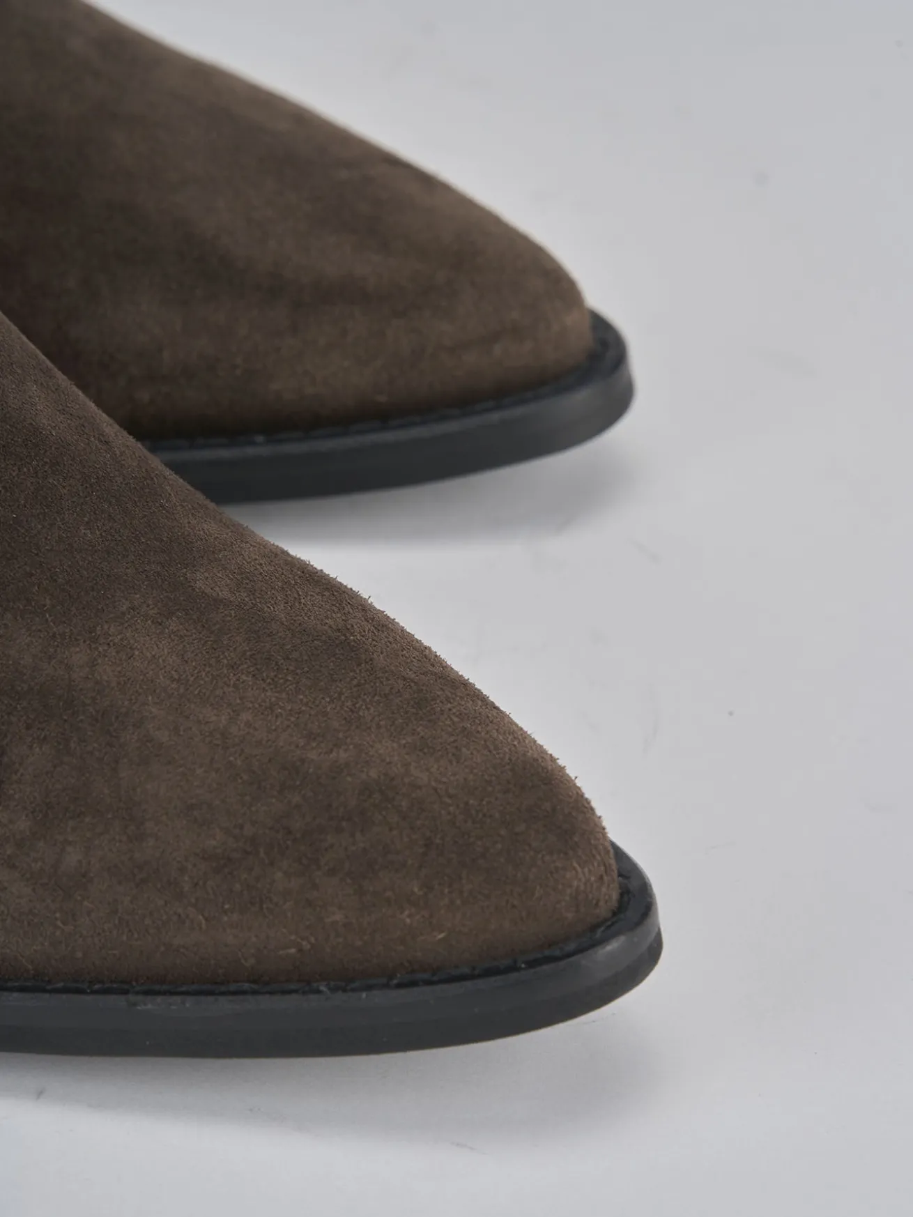 Stivaletti tacco 7cm camoscio testa