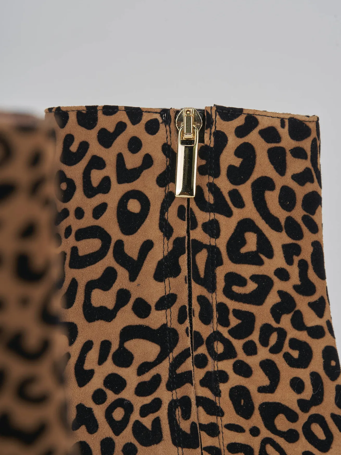 Stivaletti tacco 9cm camoscio multicolor