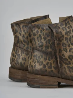 Stivaletti tacco 2cm camoscio multicolor