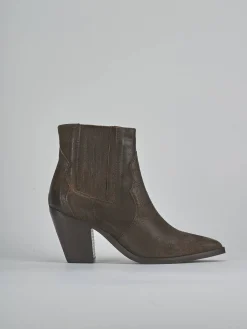 Stivaletti tacco 9cm camoscio testa