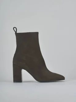 Stivaletti tacco 9cm camoscio testa