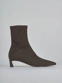 Stivaletti tacco 5cm camoscio testa