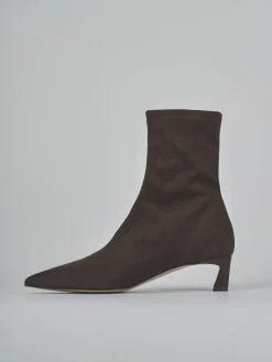 Stivaletti tacco 5cm camoscio testa