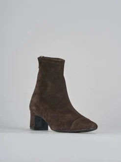 Stivaletti tacco 5cm camoscio testa