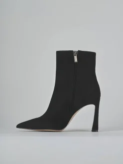 Stivaletti tacco 9cm camoscio nero