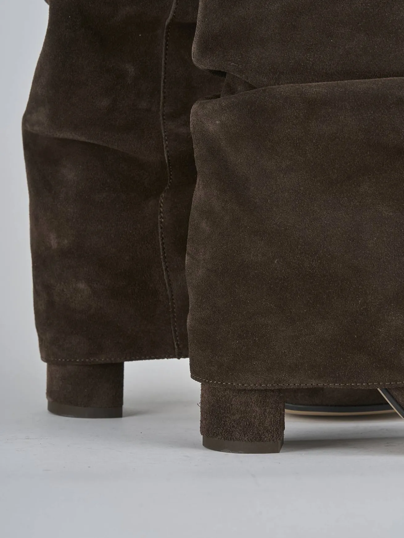 Stivaletti tacco 7cm camoscio testa