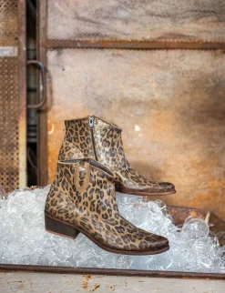 Stivaletti tacco 3cm camoscio multicolor