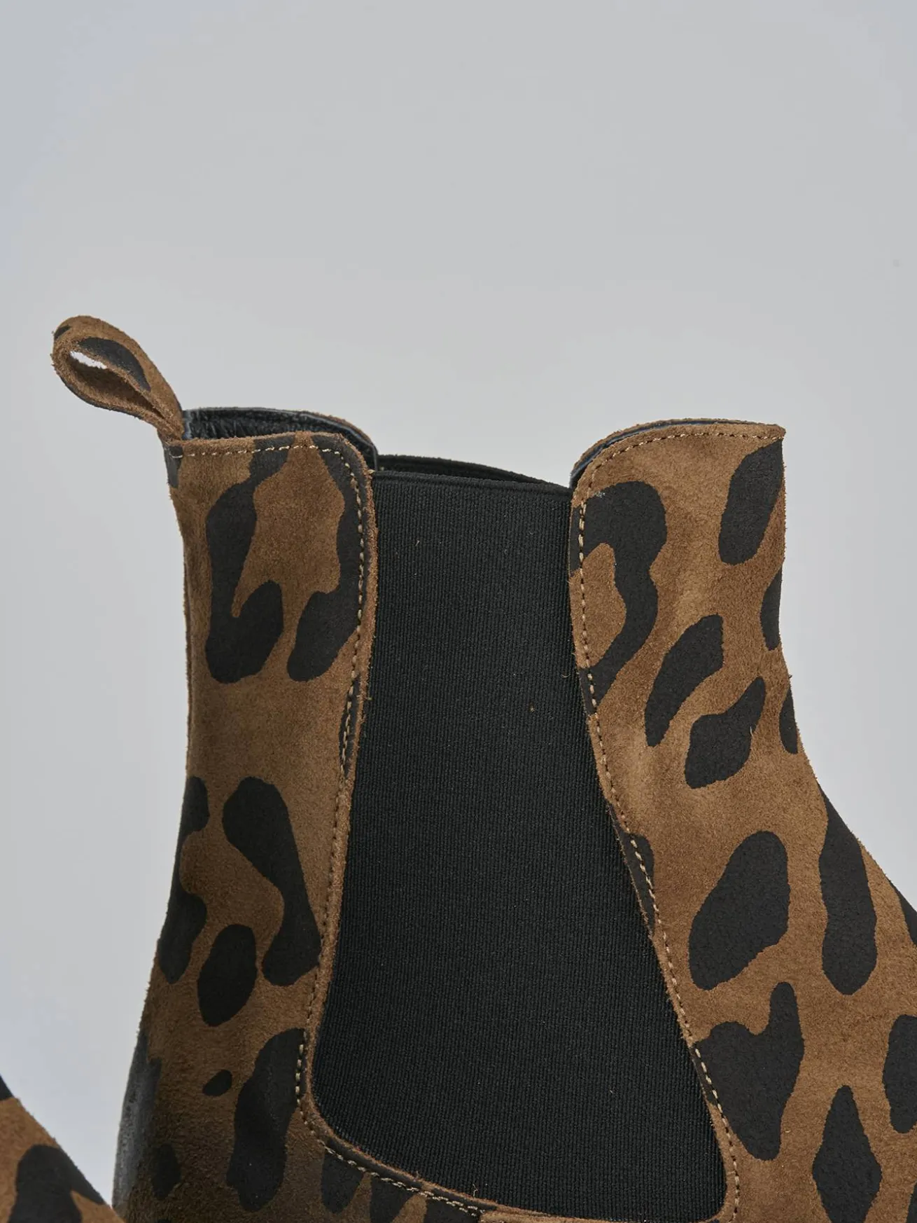 Stivaletti tacco 2cm camoscio multicolor