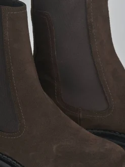 Stivaletti tacco 3cm camoscio testa