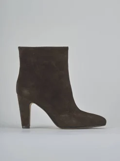 Stivaletti tacco 8cm camoscio testa