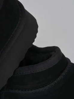 Stivaletti tacco 2cm camoscio nero