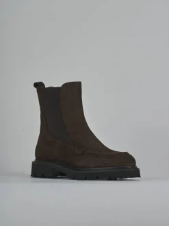 Stivaletti tacco 3cm camoscio testa