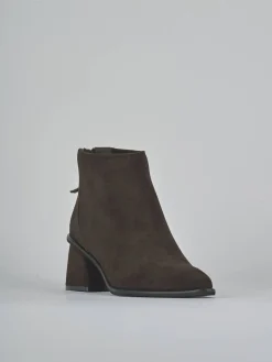 Stivaletti tacco 6cm camoscio testa