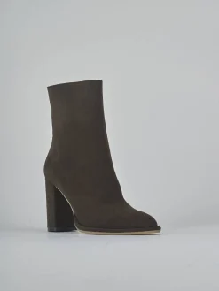 Stivaletti tacco 9cm camoscio testa