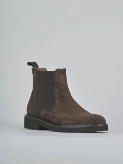 Stivaletti tacco 2cm camoscio testa