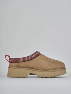 Stivaletti tacco 3cm camoscio marrone