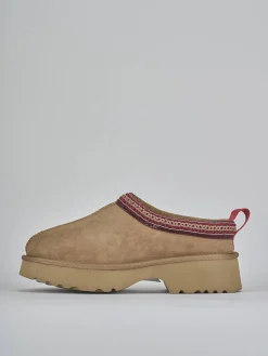 Stivaletti tacco 3cm camoscio marrone